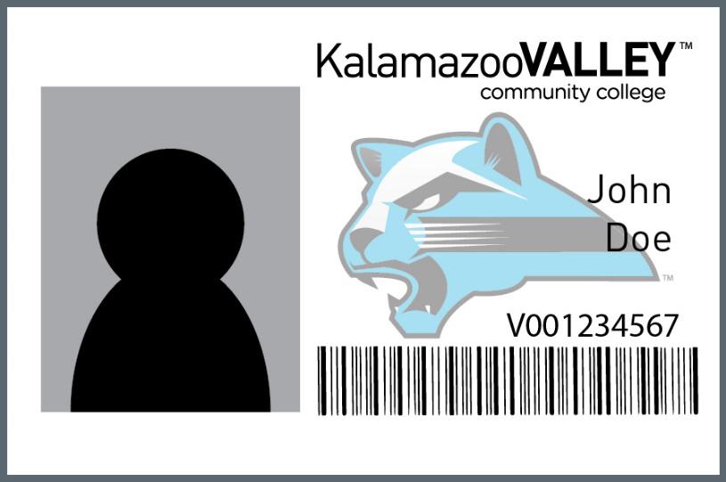 Example of a Kalamazoo Valley ID card.