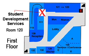 Student Development Services Anna Whitten Hall Map